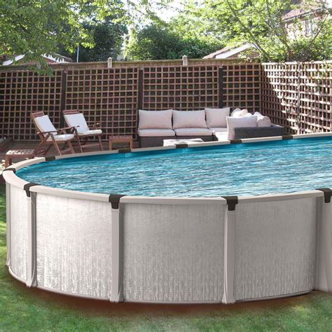Eternia 13 X 20 Ft Oval Buttress Free Above Ground Pool