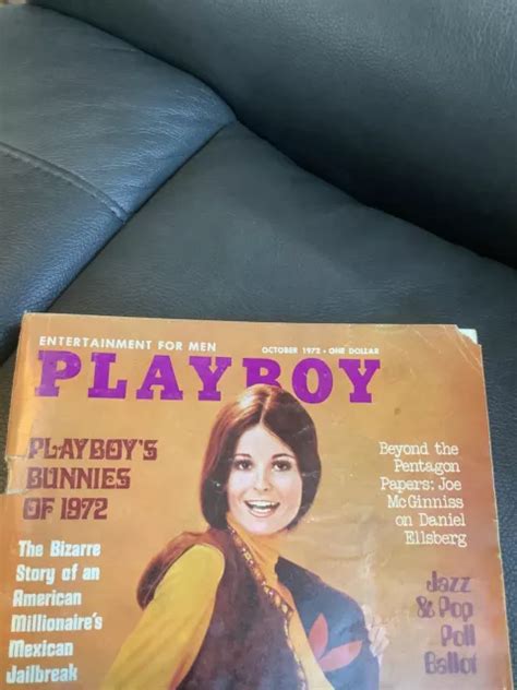 Sharon Johansen Centerfold October 1972 Playboy Magazine Vintage Issue
