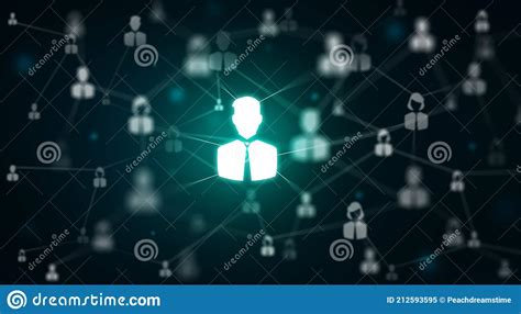 Social Network And Network Community Connecting People Concept Stock