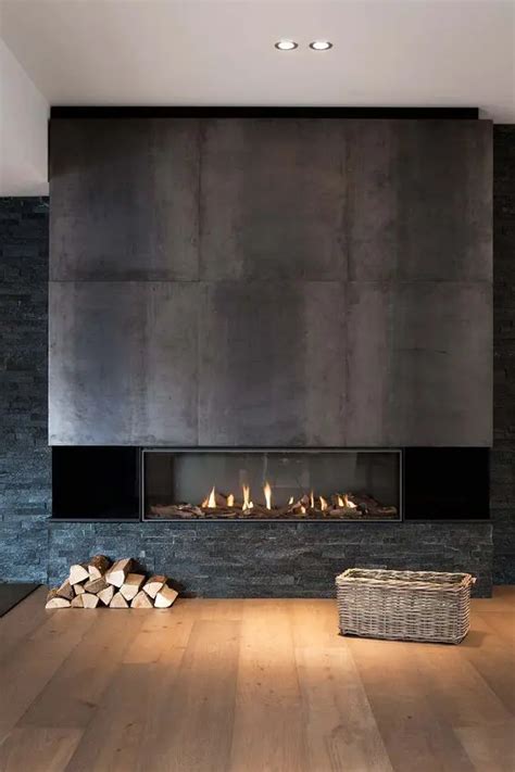 25 Metal Clad Fireplaces For A Wow Effect Shelterness