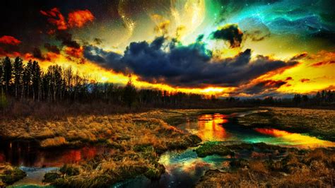 Amazing Colorful Landscape Wallpaper Background Photos Hd