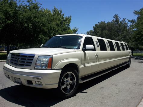 White Diamond Cadillac Escalade Suv Limousine Desert Star Limo