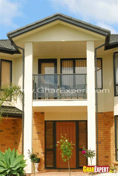 The villa design plans are integrated with details and decor, in autocad format. facade design for Villa - GharExpert