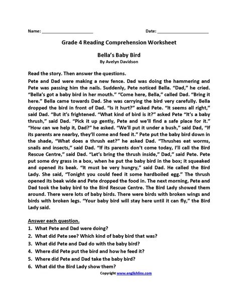 Worksheets labeled with are accessible to help teaching pro subscribers only. Reading Comprehension Worksheets For Grade 3 Pdf | db ...