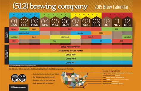 Brew Calendar 512 Brewing Company Calendar Brewing Brewing Company