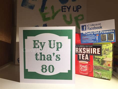 Find an 80th birthday gift your loved one will treasure, regardless of how you feel about gifting, with present ideas ranging from keepsakes to experiences and more. Birthday Card 80th Birthday Yorkshire Dialect Birthday ...