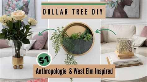 Dollar Tree Diy Room Decor Anthropologie West Elm Inspired You Will Love Using Youtube