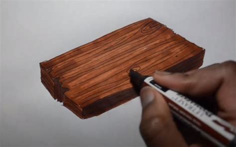 How To Draw Wood Step By Step
