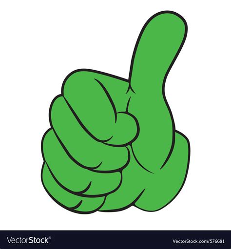 Hand Gesture Thumbs Up Royalty Free Vector Image Vectorstock