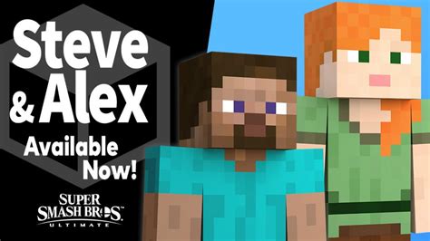 Steve And Alex From Minecraft Are Now Available For Super Smash Bros