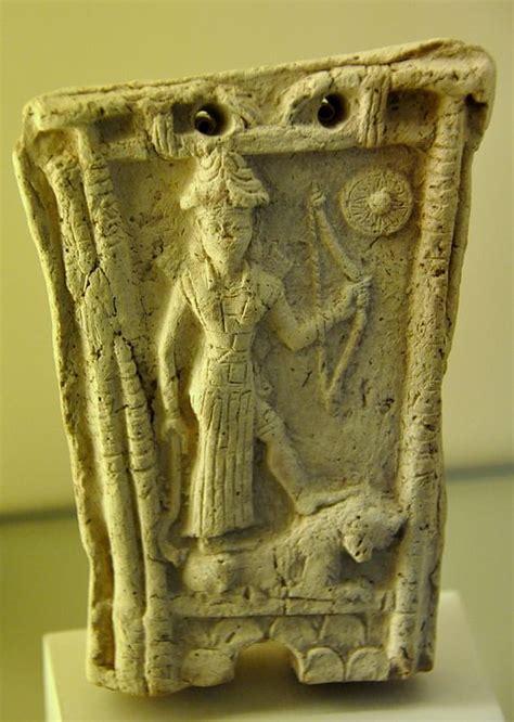Ishtar Standing On A Lion Illustration World History Encyclopedia