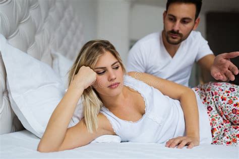 Young Unhappy Couple Having Problems In Relationship Stock Image Image Of Separate Conflict