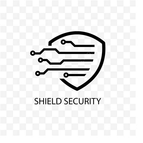 Perisai Desain Logo Keamanan Dengan Desain Ilustrasi Digital Aplikasi