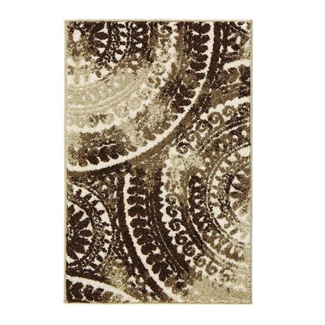 Home decorators collection spiral medallion ivory/brown 5 ft. Home Decorators Collection Spiral Medallion Ivory/Brown 3 ...
