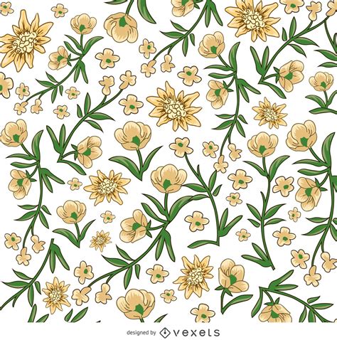 Check spelling or type a new query. Yellow And White Flower Pattern - Vector Download