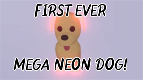 Making The First Ever Mega Neon Dog In Adopt Me Youtube