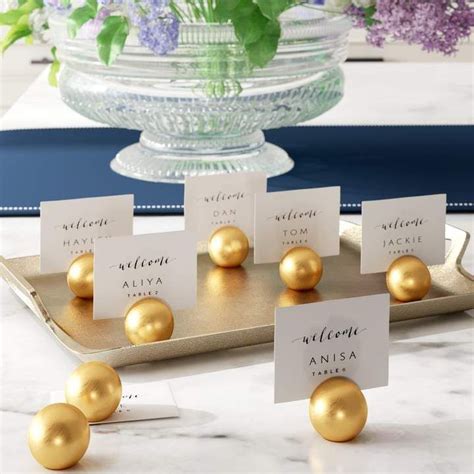 Le Prise Round Wedding Place Card Holder Place Card Holders Wedding
