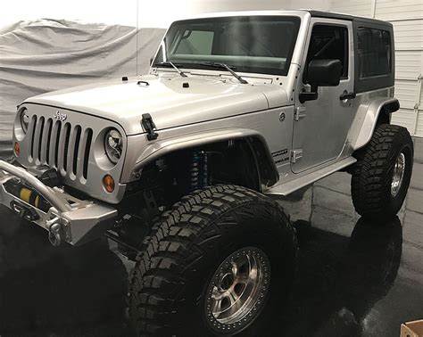 Silver 2 Door Jeep Jk Genright Off Road