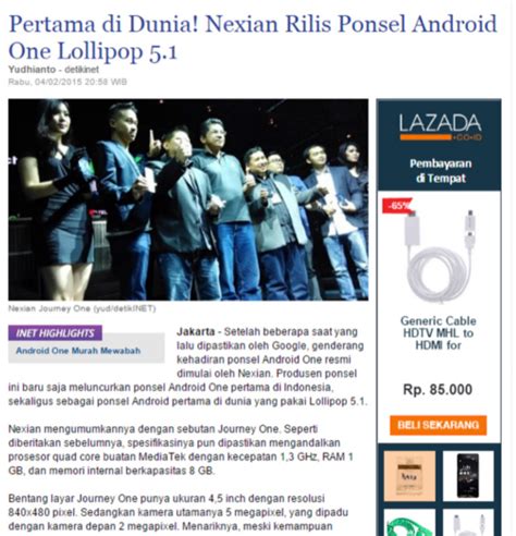 Kuis Official Website Nexian Indonesia