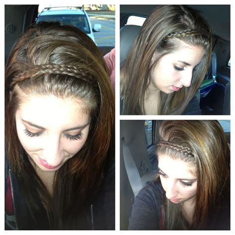 Welcome to my very first hair tutorial on my channel!i have so much hair filming this. Double braid headband | Hair makeup, Hair styles, Braided ...