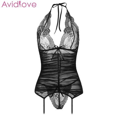 Buy Avidlove Bodysuit Sleepwear Sexy Lingerie Women Sexy Underwear Hot Erotic