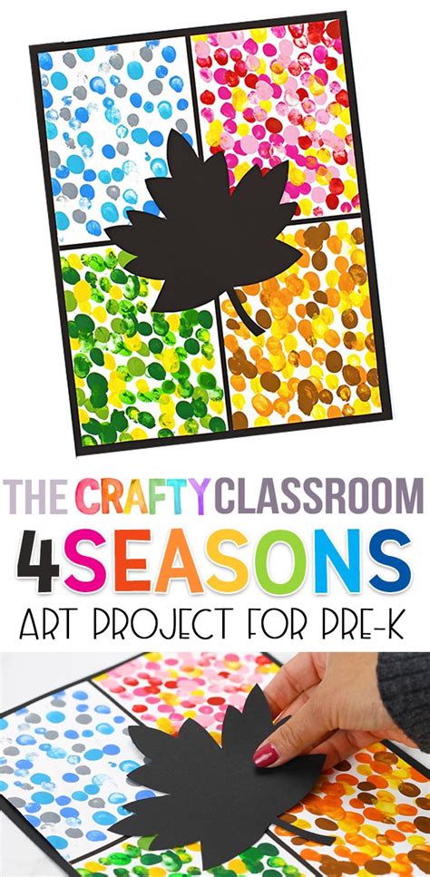 Four Seasons Art Project For Kids Preschool Art Activities Preschool