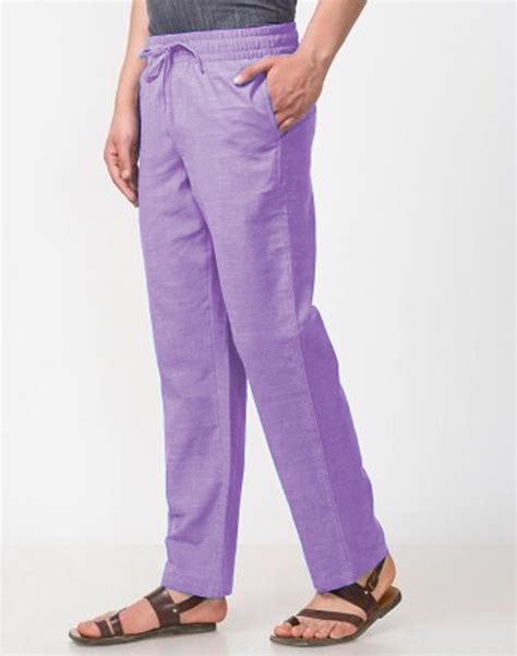 Buy Purple Men Pant Cotton Handloom For Best Price Reviews Free Shipping