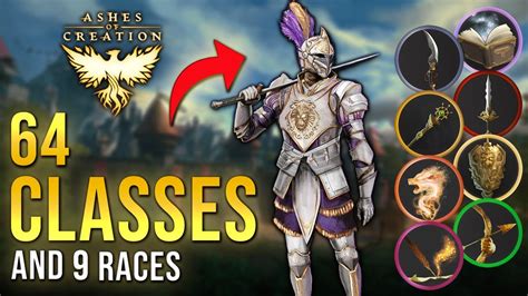 Ashes Of Creation All 64 Classes And Races Explained Youtube