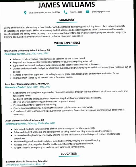Use a teacher resume template. 10-11 student teacher resume elementary | aikenexplorer.com