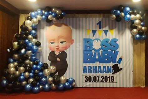 A Cute Boss Baby Theme Birthday Decoration In Hyderabad For Your Baby