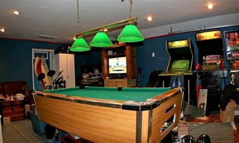 Simple Manly Garage Game Rooms Man Cave Man Cave Games