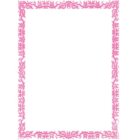 Pink Frame Png Transparent Picture Png Mart