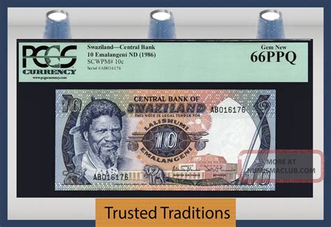 .control in swaziland issued by central bank of swaziland for general have been delegated by the central bank to the four banks in swaziland which have been designated as. Tt Pk 10c 1986 Swaziland Central Bank 10 Emalangeni Pcgs ...