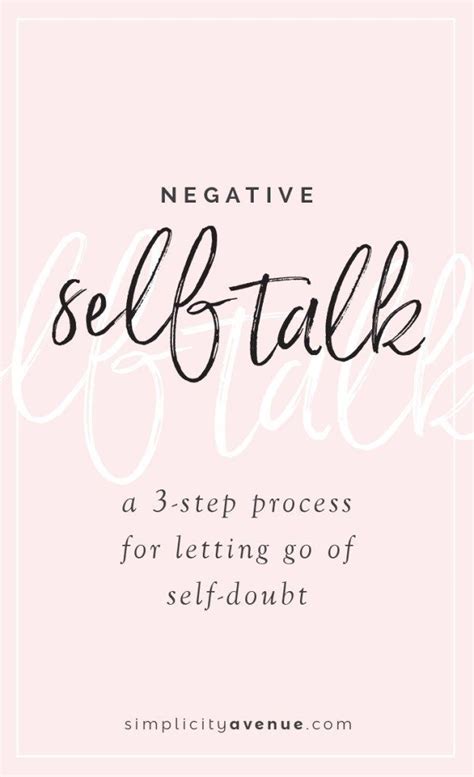 Stop Negative Self Talk And Start Believing In Yourself Again With