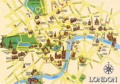 Mapa De Londres Com Pontos Turisticos Mapa