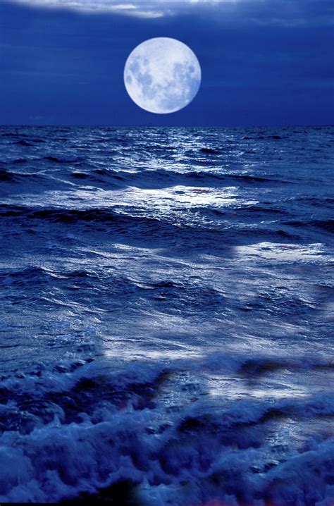 Moonlight Over The Ocean Photograph By Christian Lagereek Fine Art