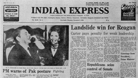 Forty Years Ago November 6 1980 Reagan Wins The Indian Express
