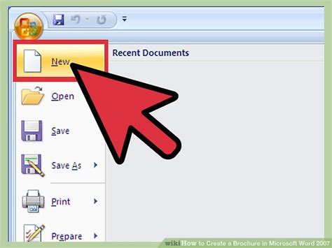 How to Create a Brochure in Microsoft Word 2007 (with Samples)