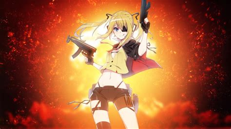 4k Uhd Anime Wallpaper Nuclear Gun Girl By Assassinwarrior Free