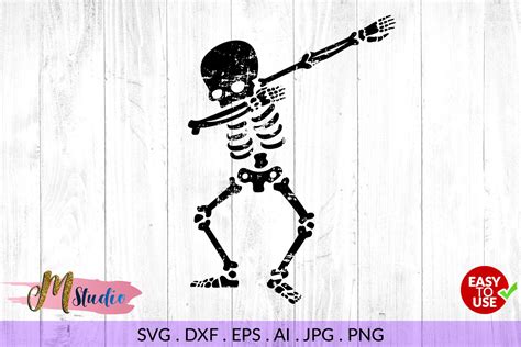 Dabbing Skeleton Svg Dab For Silhouette Cameo Or Cricut 131868