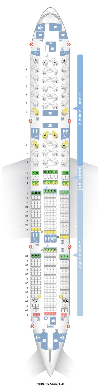Seatguru Seat Map Air Canada Boeing 777 200lr 77l Three Class