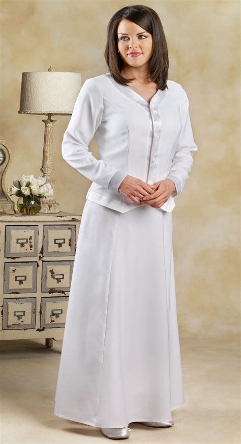 Tops Temple Dress Tops White Elegance Temple Dress Lds Temple Dress Modest White Dress