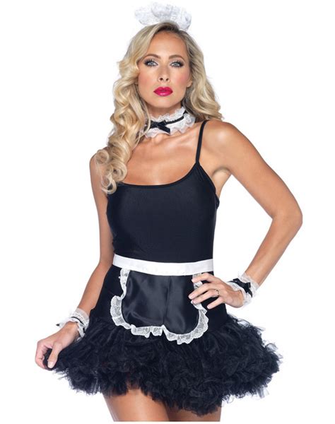 French Maid Kit 4 Piece Set Costume Accessory