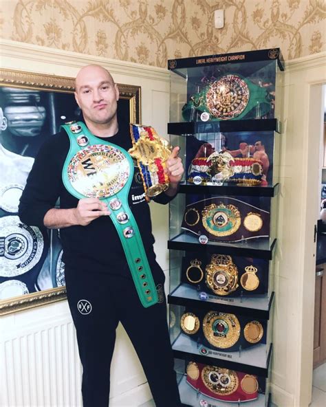 Boxing News Tyson Fury Shows Off Amazing Belt Collection Featuring All