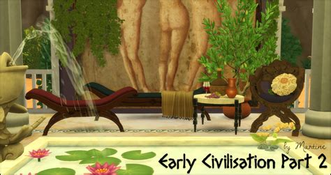 My Sims 4 Blog Early Civilization Living Set By Martine