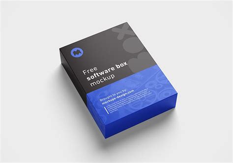 Download Free software box mockup | Box mockup, Mockup, Software