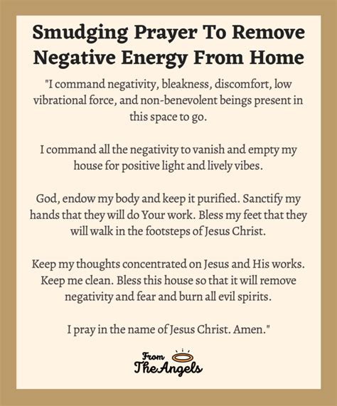 7 Smudging Prayer To Remove Negative Energy From Home God Answers