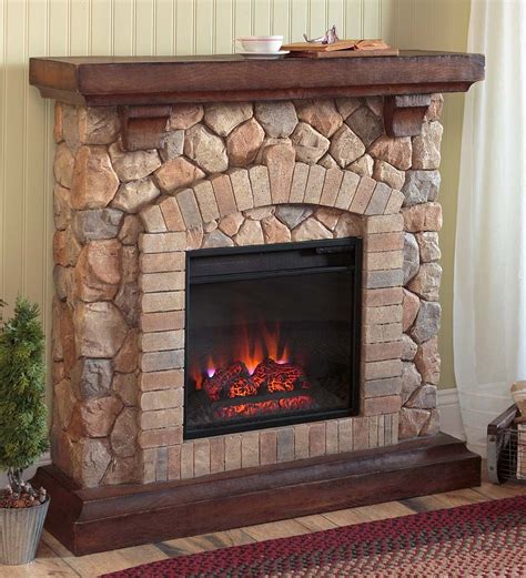 Electric fireplaces can literally go anywhere and are ready to spread comfort and warmth straight out of the box. Stacked Stone Electric Fireplace Heater | Electric ...
