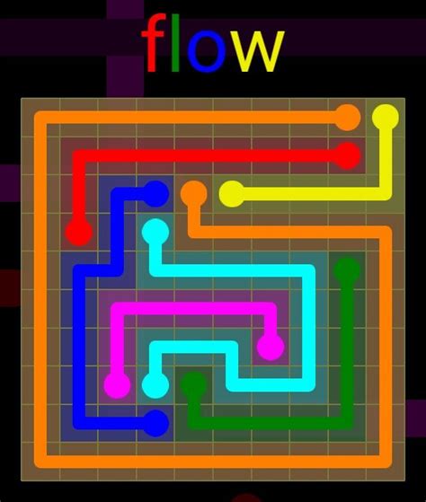 Flow Extreme Pack 2 10x10 Level 21 Solution Flow Gaming Logos