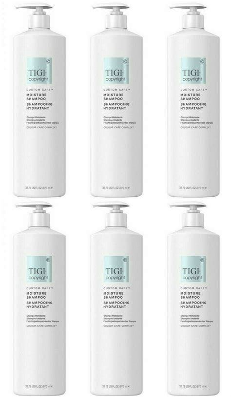 Tigi Copyright Custom Care Moisture Shampoo 32 79 Oz 6 Pack Bulk